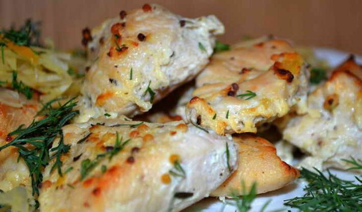 Küpsetatud kanafilee lõunasöögiks Ducani dieedil