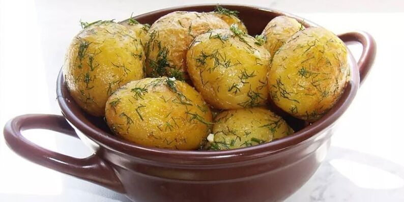 küpsetatud kartul ürtidega kaalulangus